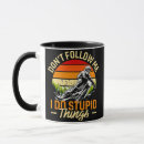 Search for stupid things mugs Vintage