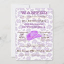 Search for purple cowgirl invitations Country