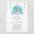 Recherche de fête de bleue turquoise noël invitations Hiver