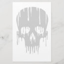 Search for skull stationery paper Creepy