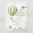 Search for vintage hot air balloon invitations Gender neutral