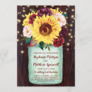 Search for sunflower mason jar invitations String lights