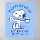 Recherche de le bonheur posters Snoopy