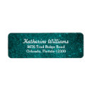 Search for teal glitter return address labels Glam