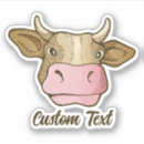 Recherche de tête vache autocollants Dessin