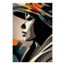 Recherche de visage abstrait posters Couleurs vives
