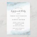 Search for elegant silver engagement party invitations Blue