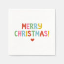 Search for modern christmas napkins Colourful