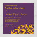 Search for eggplant wedding invitations Gold