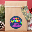 Search for colorful happy birthday stickers Cute