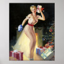 Recherche de vintage christmas posters Pinup