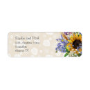 Search for wild flowers return address labels Rustic