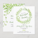 Recherche de wreath répétition dîner invitations Vert