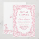 Search for renaissance bridal shower invitations Toile de jouy