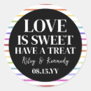 Search for rainbow wedding stickers Typography