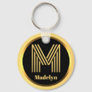 Search for letter m monogram keychains Gold
