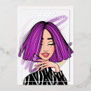 Search for purple black butterfly birthday invitations Party