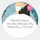 Search for turquoise damask stickers Bridal shower