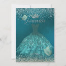 Recherche de turquoise ombre invitations Quinceañera