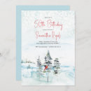 Recherche de winter wonderland anniversaire invitations Aquarelle