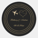 Search for plane wedding stickers Heart