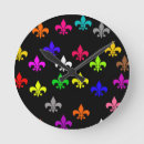 Recherche de fleur de lis horloges Coloré