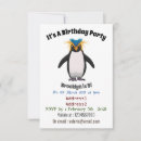 Search for cartoon penguin invitations Cute