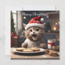 Recherche de chapeau vœux cartes Chat mignon