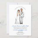 Search for cartoon wedding invitations Illustration