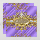 Recherche de purple silver quinceanera invitations Argent