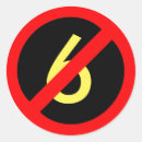 Recherche de six autocollants Rouge