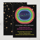 Search for glow in the dark birthday invitations Black light