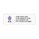 Search for team return address labels Cartoon