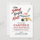 Search for let the good times roll invitations Sushi party