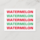Search for watermelon business cards Pattern