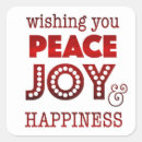 Search for peace love and happiness stickers Black