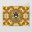 Search for hippie symbol postcards Bohemian