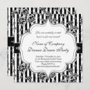 Search for formal dance invitations Black and white