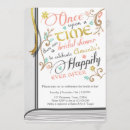 Search for fairy tale bridal shower invitations Once upon a time