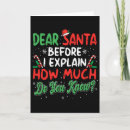 Search for dear santa i can explain cards Cartoon