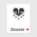 Search for hand skull stickers Goth valentine