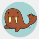 Search for cute walrus stickers Kawaii
