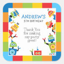Search for robot character stickers For kids