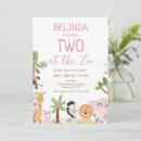 Search for two at the zoo invitations For kids