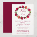 Search for fall in love bridal shower invitations Wreath