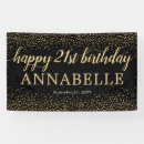 Search for 21st birthday black gold party decor Stylish