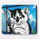 Recherche de couteaux tapis souris Chat