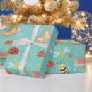Search for bugs wrapping paper Girl