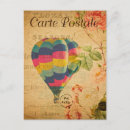 Recherche de flowers retro postcards cartes postales Ballon