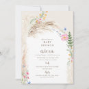 Recherche de cream baby shower invitations Boho